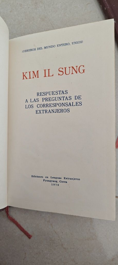 Livros antigos, escritos por King Il Sung