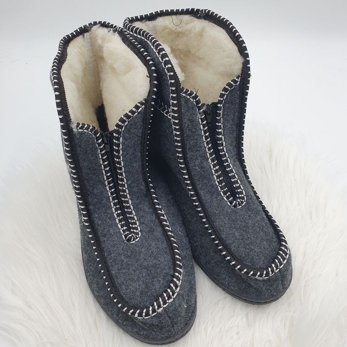 Botki bambosze papcie filc wełna wysokie na zamek 43 góralskie