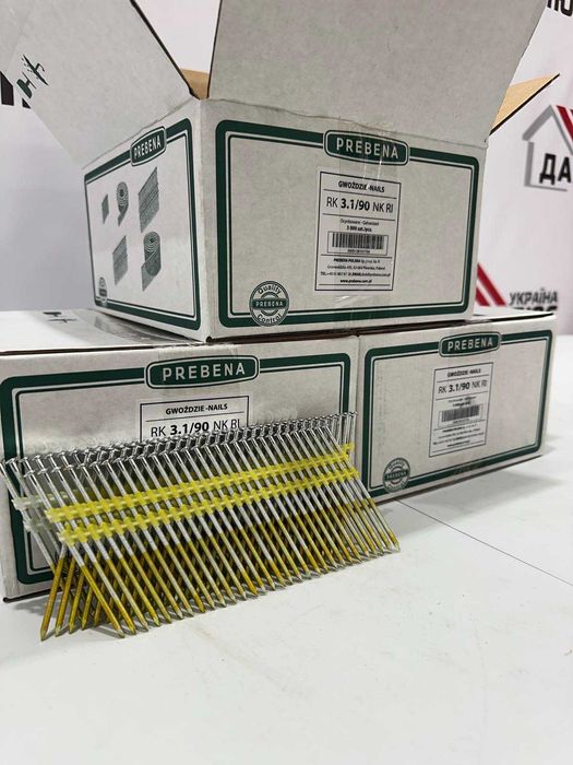 Стрічкові цвяхи 21° PREBENA RK 3.1/ 90мм