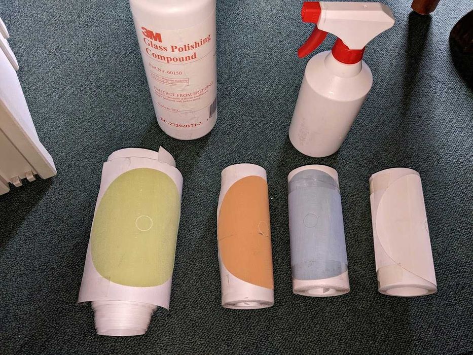 Profesjonalny zestaw polerski do usuwania rys na szkle 3M Trizact