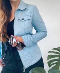 Katana jeansowa kurteczka jasnoniebieska wiosenna dżinsowa Esprit r. M