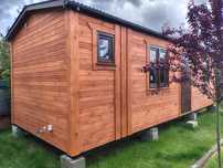 Domek drewniany całoroczny ocieplony letniskowy  8x3.2m Sanok Lesko
