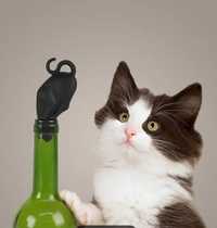 Gumowy korek do butelki Kot Oryginał Prezent