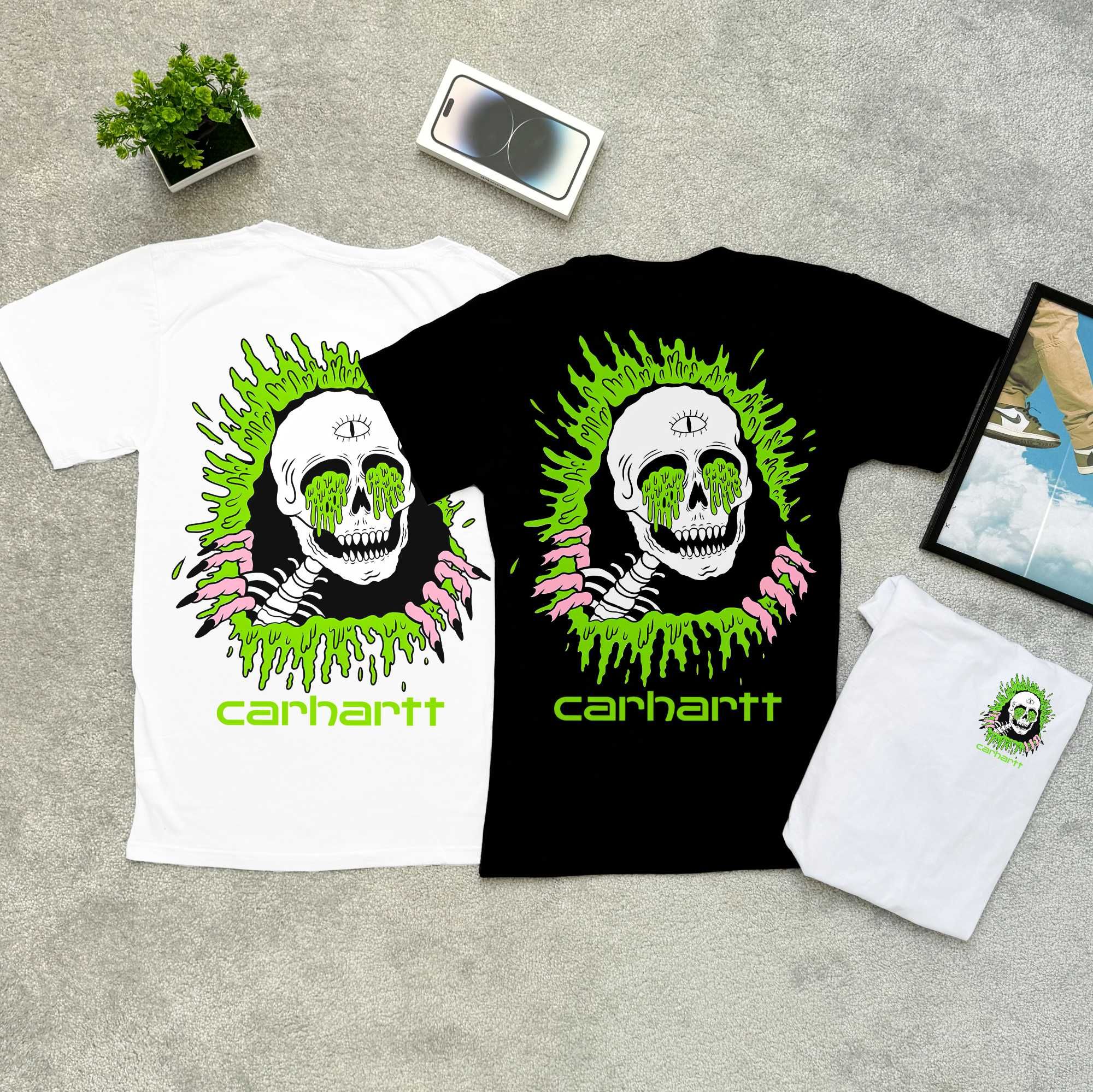 CARHARTT x Grim Reaper - С М Л ХЛ - Футболка новая Кархарт - Биг Лого