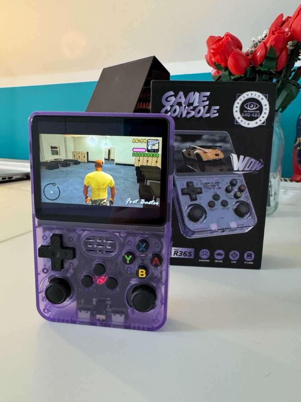 Konsola R36s Oryginał 128GB PSP, PSX, NDS, N64, DreamCast- 18000 gier