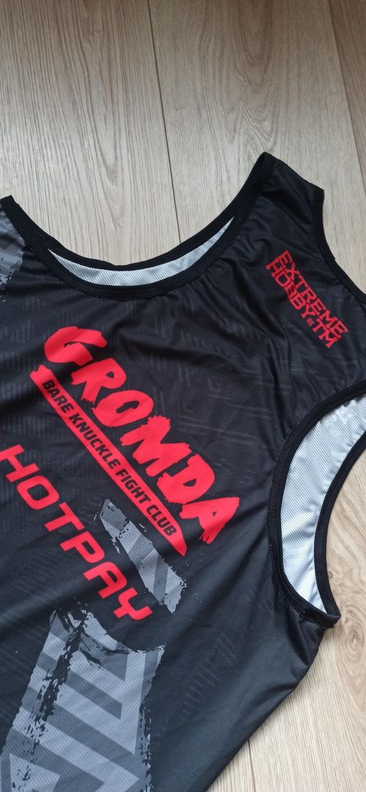 Nowa Koszulka Męska T-shirt Tank Top Bezrękawnik GROMDA MMA K1 roz M