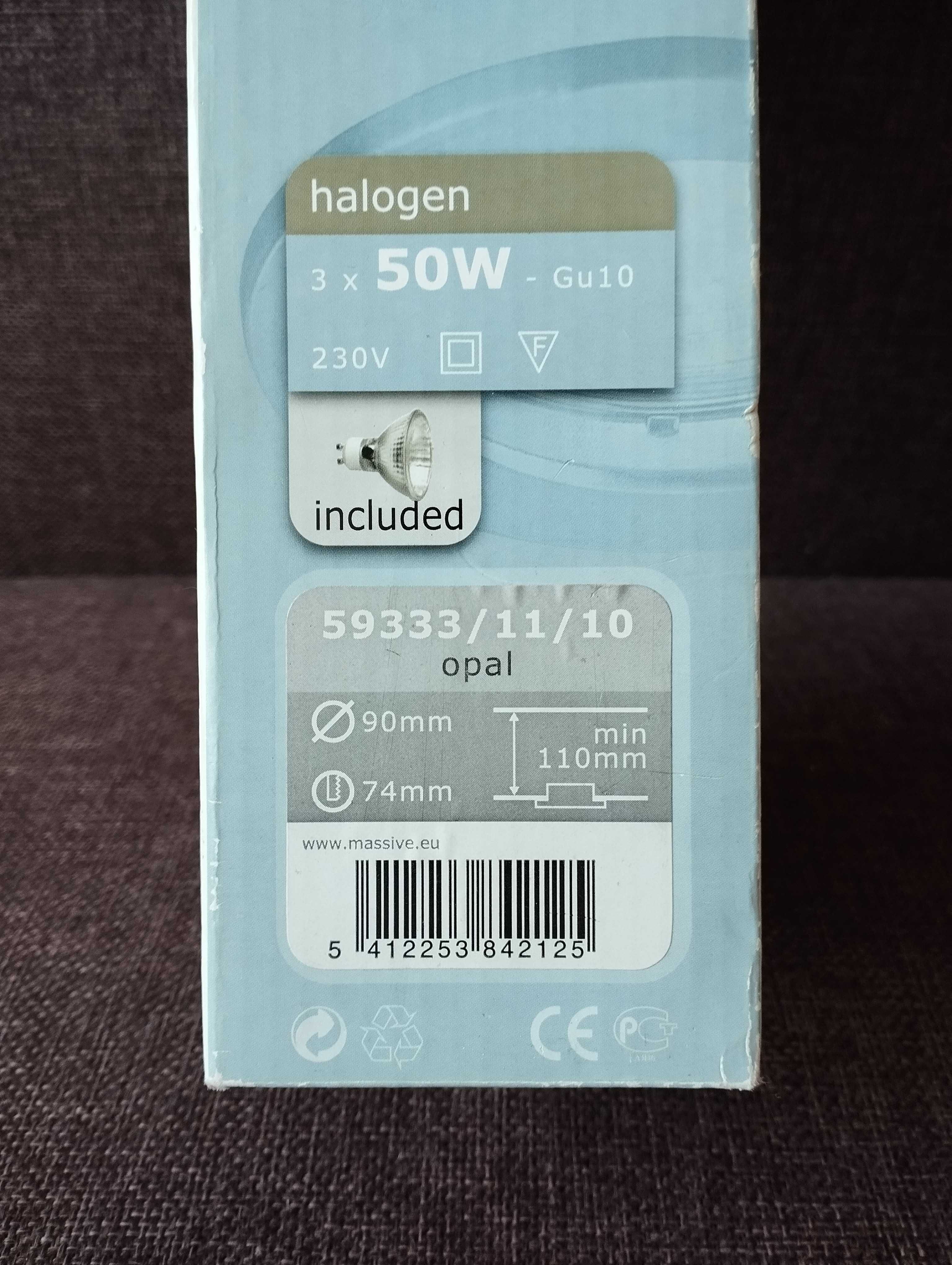 Lampy sufitowe halogen Philips Massive 3x50W