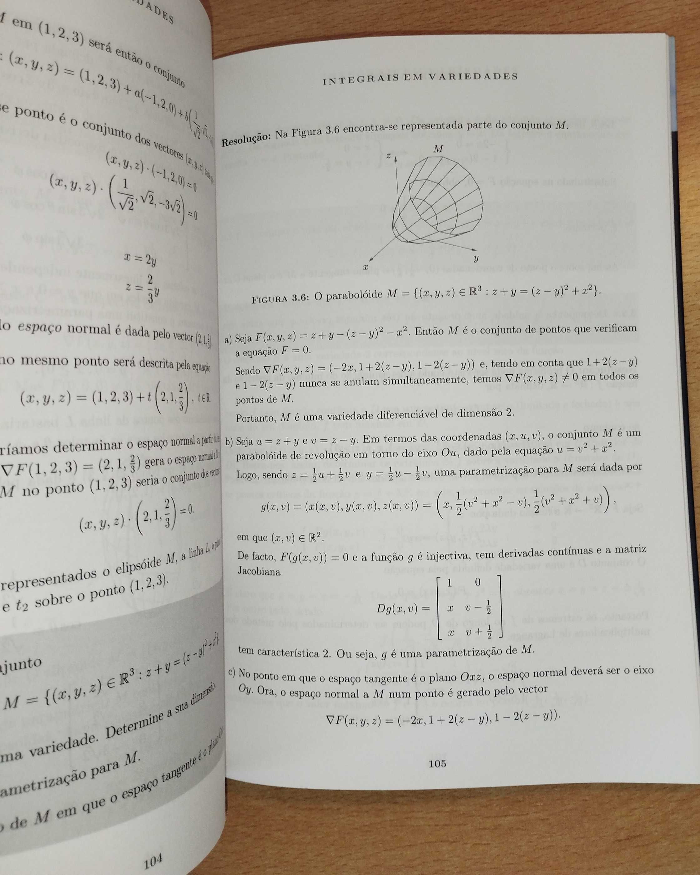 Livro de exercícios de cálculo integral em Rn