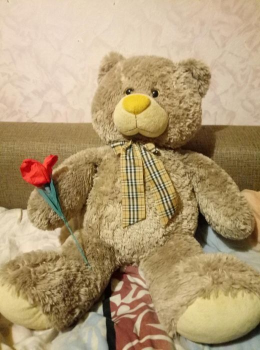 Плюшевий ведмедик в ідеальному стані.