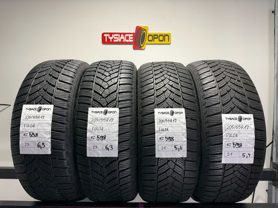 Opony Zimowe 205/55/17 Fulda KristallControlHP2 Komplet #Z598