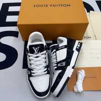 Buty Louis Vuitton LV Trainer Monogram Denim Black White (38-46)