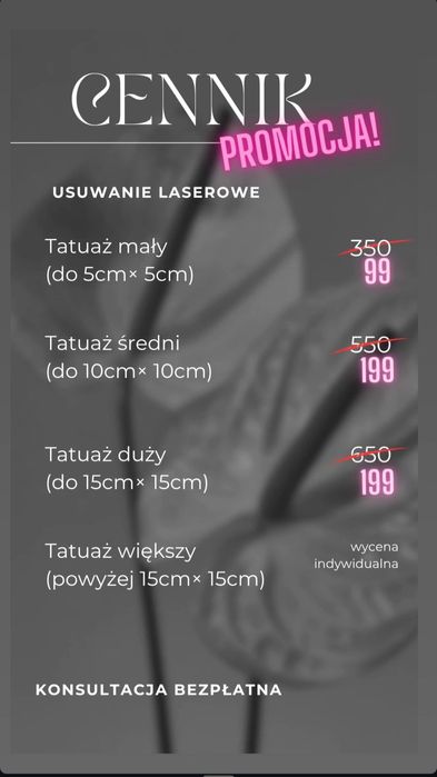 Laserowe Usuwanie Tatuażu i Makijażu Permanentnego - Studio Knurów