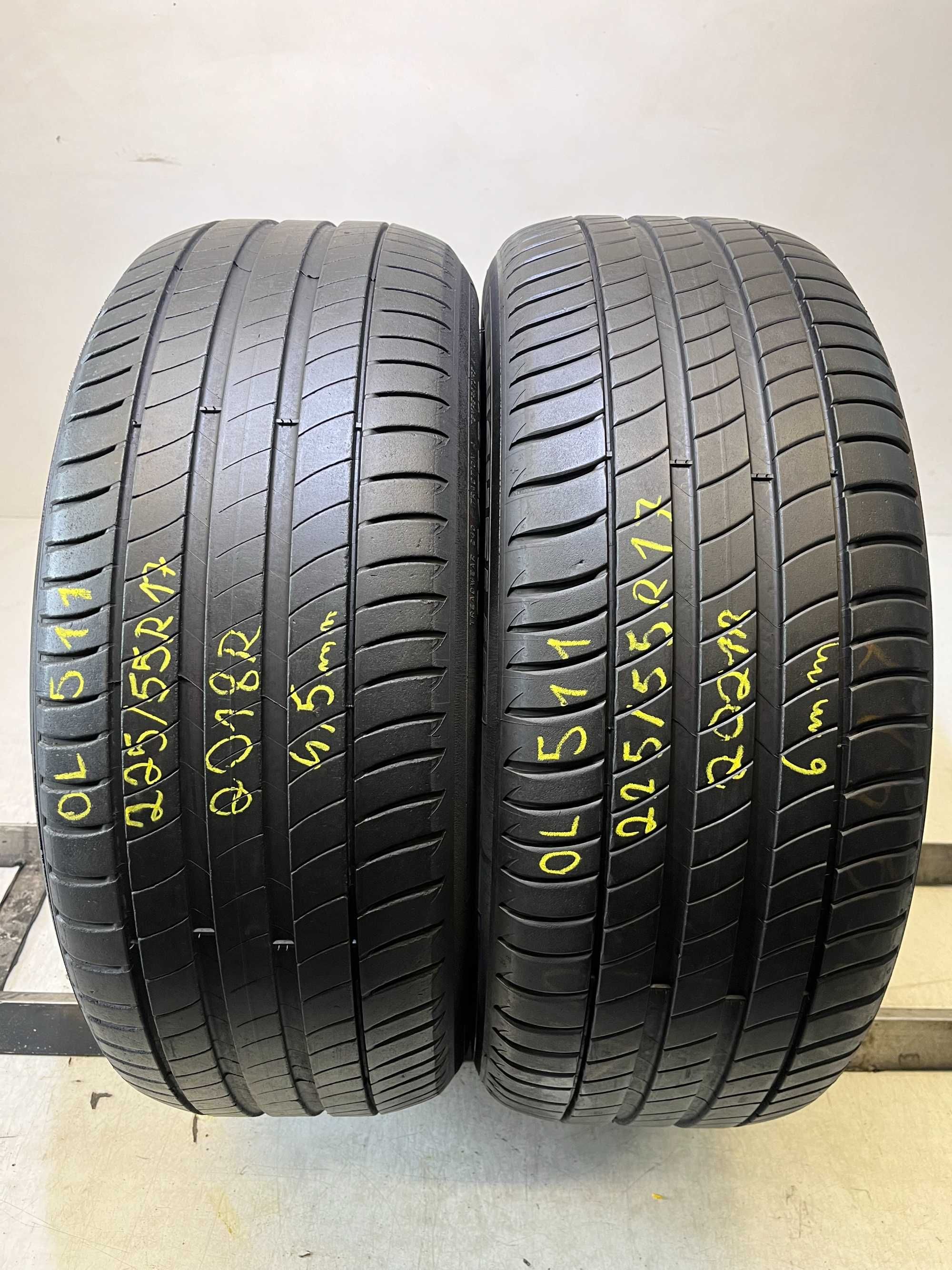 2x 225/55R17 Michelin Primacy 3 97Y OL511