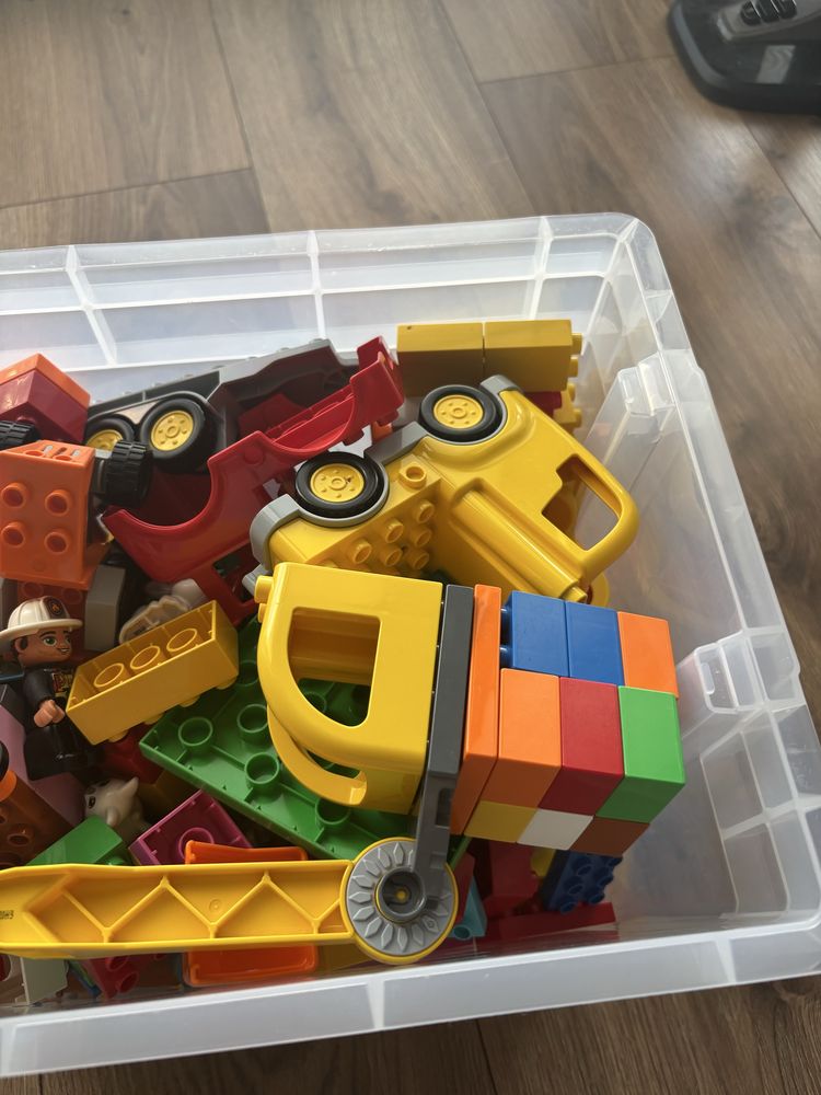 Klocki lego duplo auta koparki