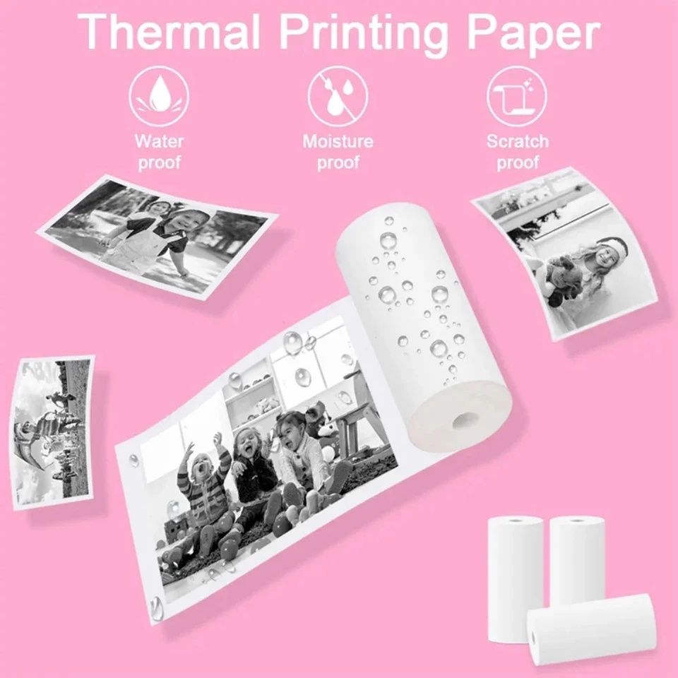 Rolo papel térmico impressora portátil 58mm NOVO