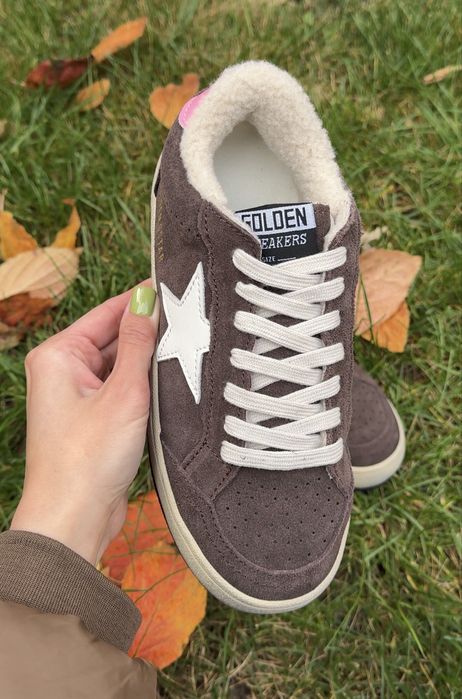 Golden goose голден гус кросівки утеплені зимові теплые зимнии кросовк