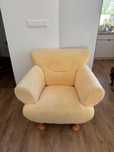 Zestaw wypoczynkowy bananowy sofa 2 i 3 osobowa plus fotel IKEA