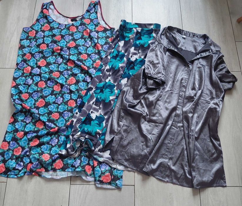 Mega paka zestaw 22 sztuk ubrań damskich 50, 52