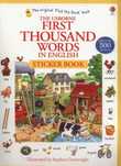 First Thousand Words In English Sticker Book
