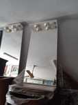 espelho wc lacado com luz.