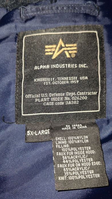 Парка аляска куртка Alpha Industries N-3B оригинльная