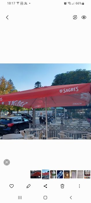 Chapéu de Sol Vermelho