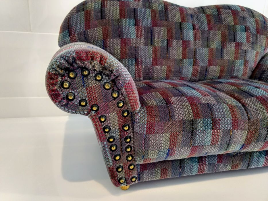 Sofa kanapa fotel dla lalek zabawka retro klasyk gadżet