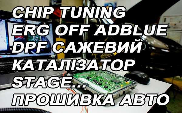 Прошивка авто Чіптюнінг сажевий каталізатор ЄГР діагностика Тернопіль