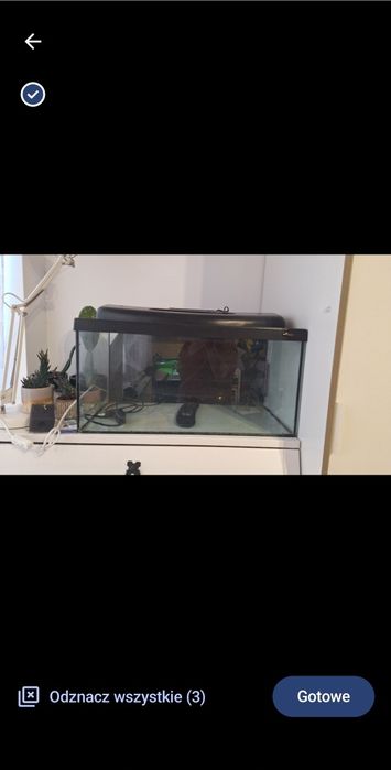 Akwarium 50/60 l z klapą i oświetleniem LED