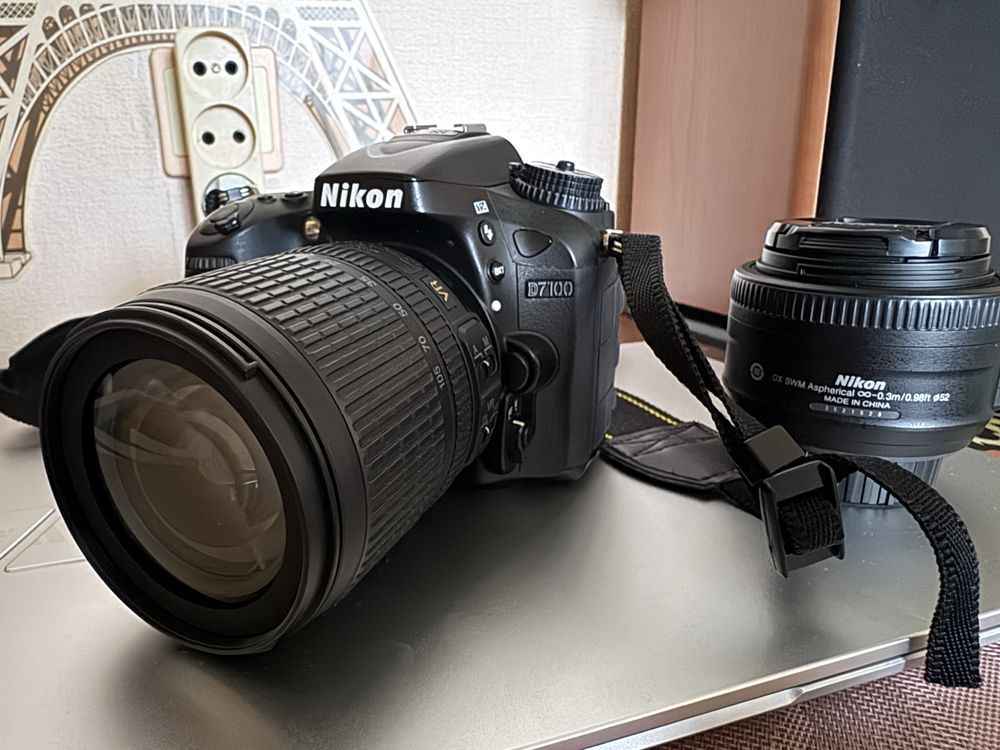 Nikon d7100 фотокамера + 2 обʼєктиви