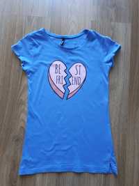T-shirt damski niebieski Sinsay XS
