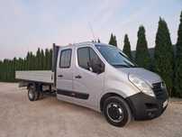 Opel Movano 2.3 165KM Brygadówka  Doka Maxi 7-osób skrzynia 3.7m, Klima, Master, Sprowadzony, Idealny!