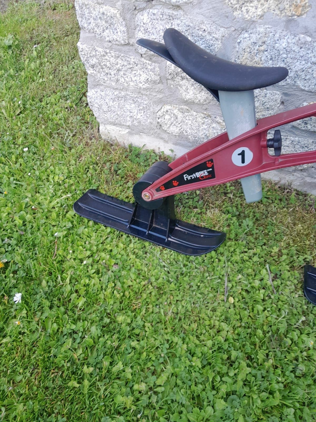 Rowerek biegowy First Bike z płozami