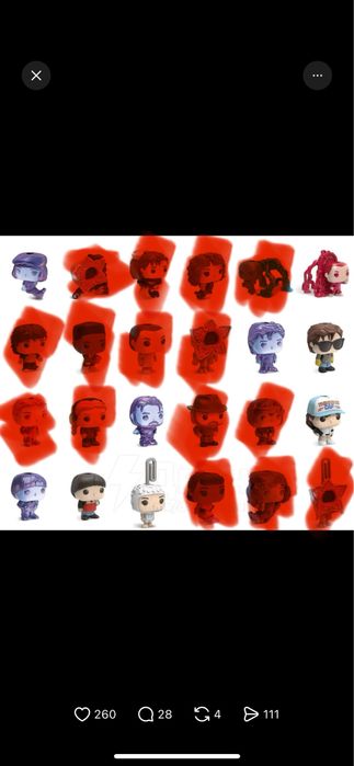 Kinder joy Stranger things Дивні дива funko bitty