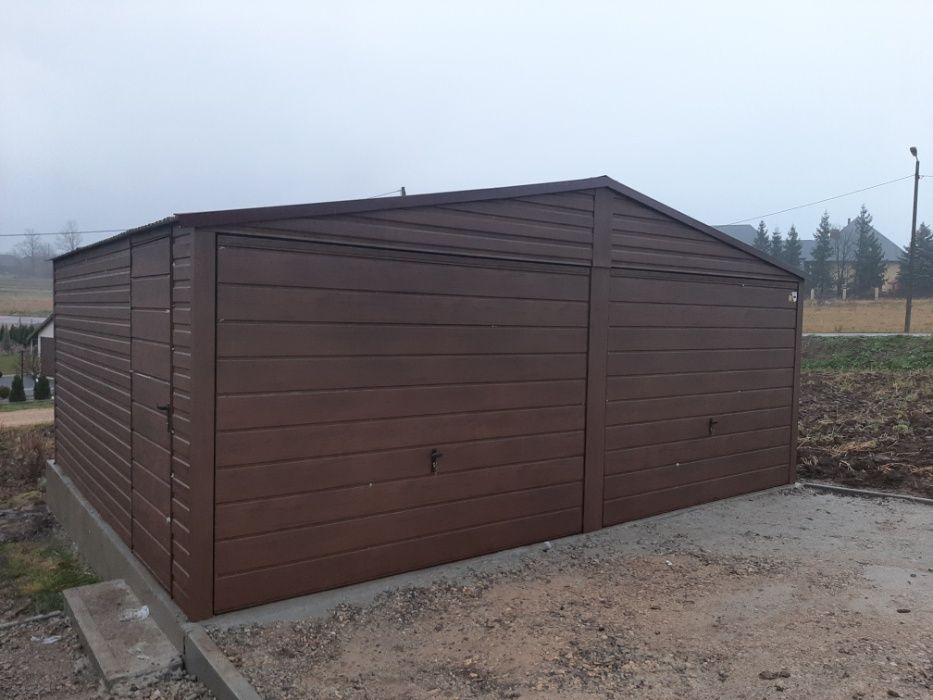 Garaż Blaszany OCYNKOWANY 6x6m - Cumstal Garaże