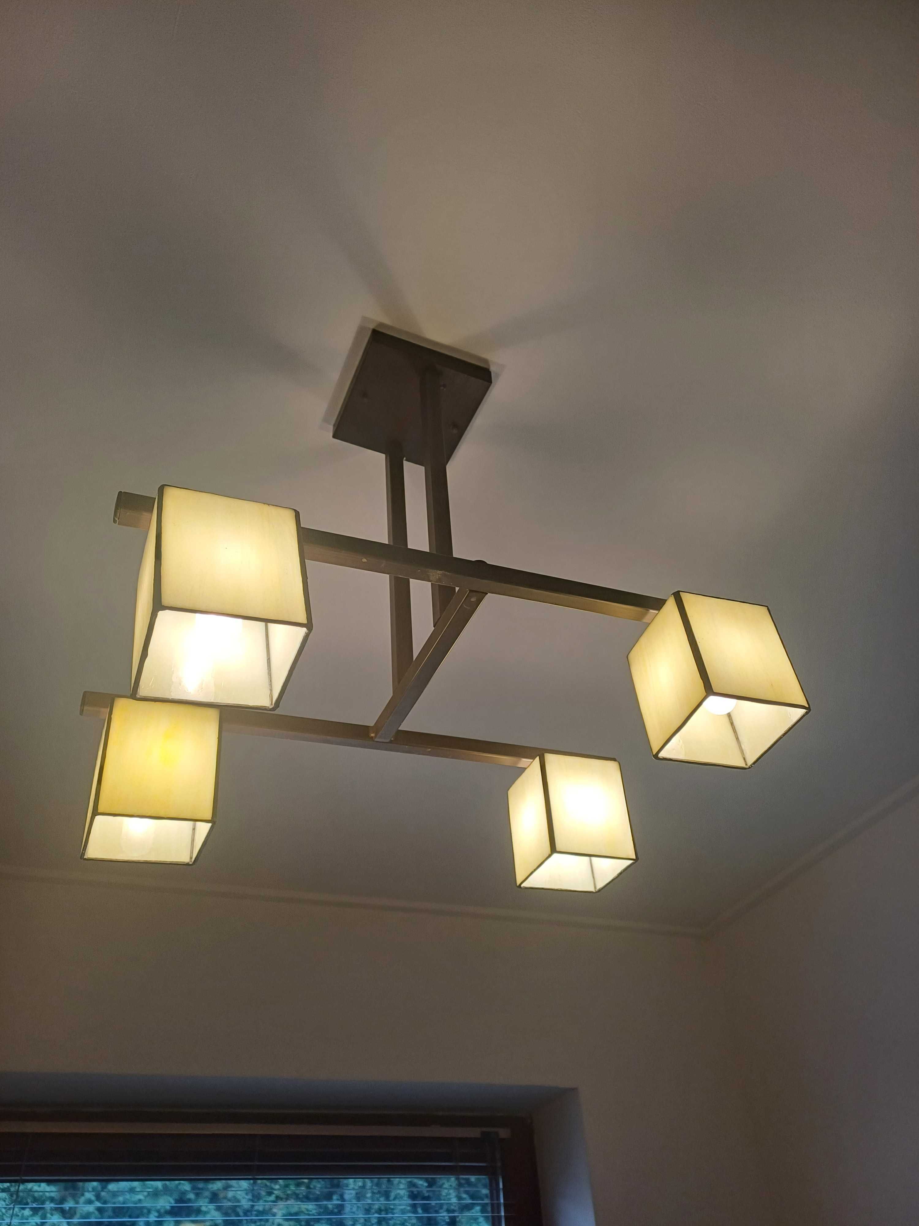 LAMPA witrażowa 4 klosze lampy z witrażami Lampy są jak nowe WYSYŁKA