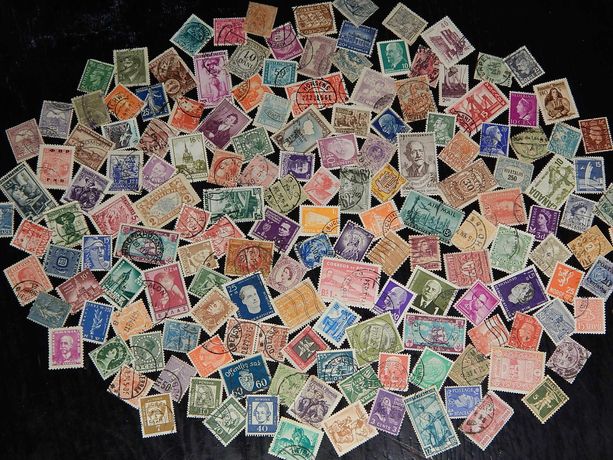 Старинные почтовые марки разных стран мира 162 шт. Оптом!
