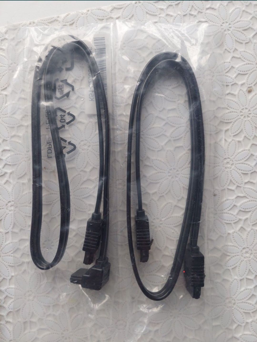 Kabel sata III 3 2szt pakiet nowe złącze dysk SSD HDD do komputer PC