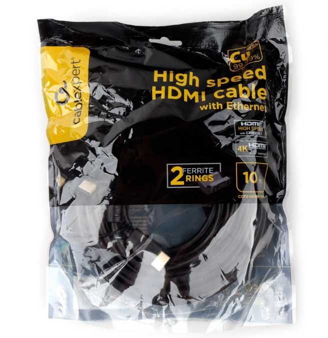 Кабель HDMI Cablexpert 10м 4K UHD с Ethernet