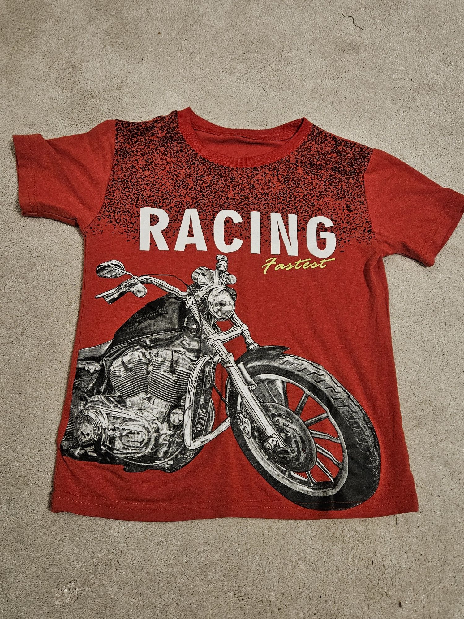 Koszulka chłopięca motor motocykl Racing 134 / 140