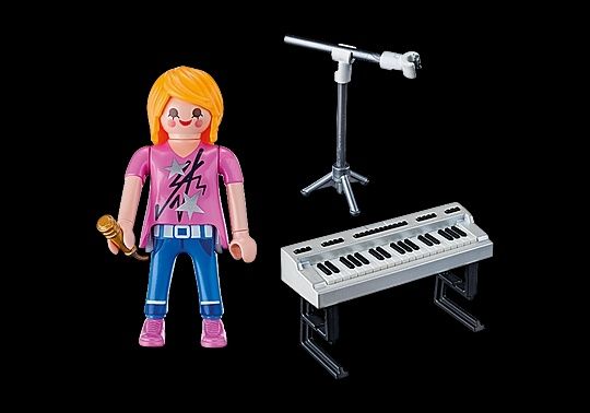 Cantora com teclado piano Playmobil NOVO