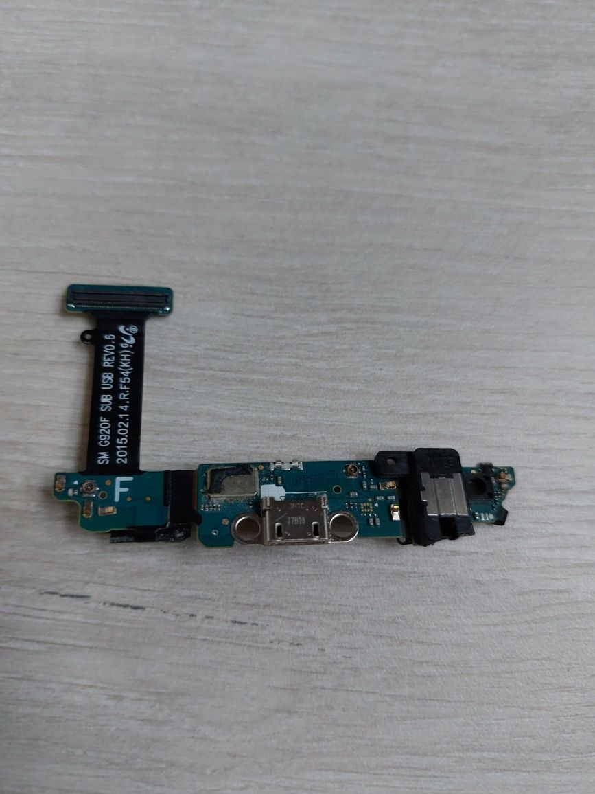 Złącze USB Mikrofon Samsung S6 G920F płytka