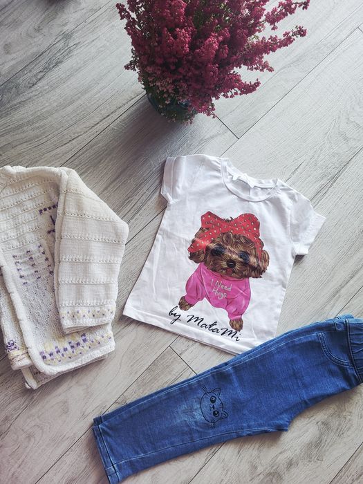 Śliczna paka dla dziewczynki 98/104 h&m Cool club  shain