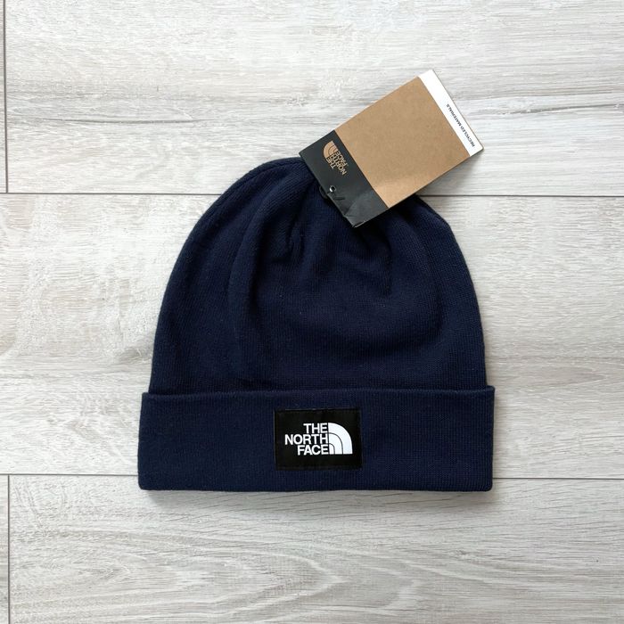 Czapka zimowa beanie the north face tnf logo nuptse norm granatowa