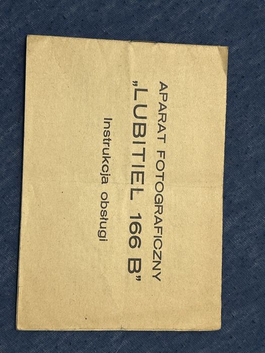 Stara instrukcja obsługi aparatu LUBITIEL 166B