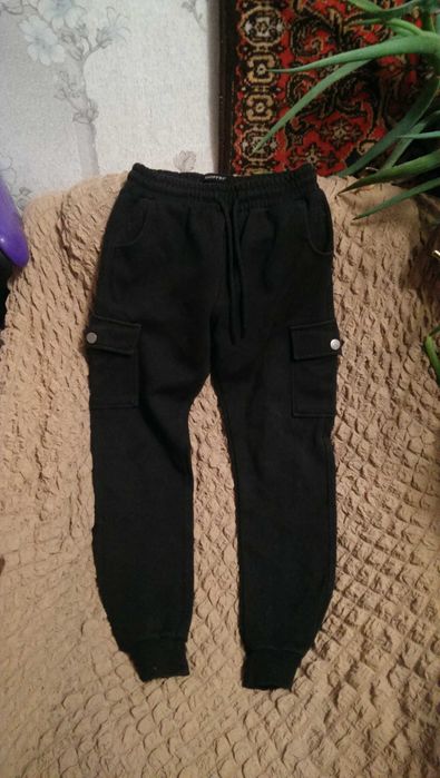Штаны карго на мальчика  DOFFBI 140р. плотные много карманов