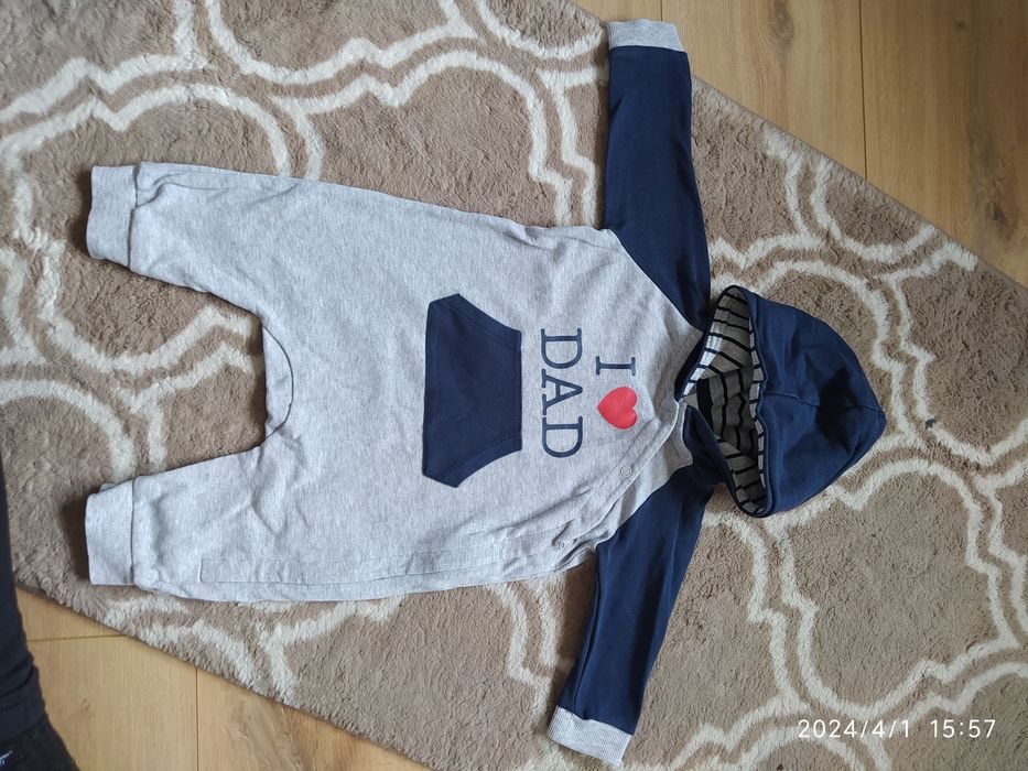 Kombinezon z kapturem H&M r.68