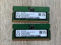 Оперативная память 2шт по8 ГБ DDR5 5600МГц для ноутбука