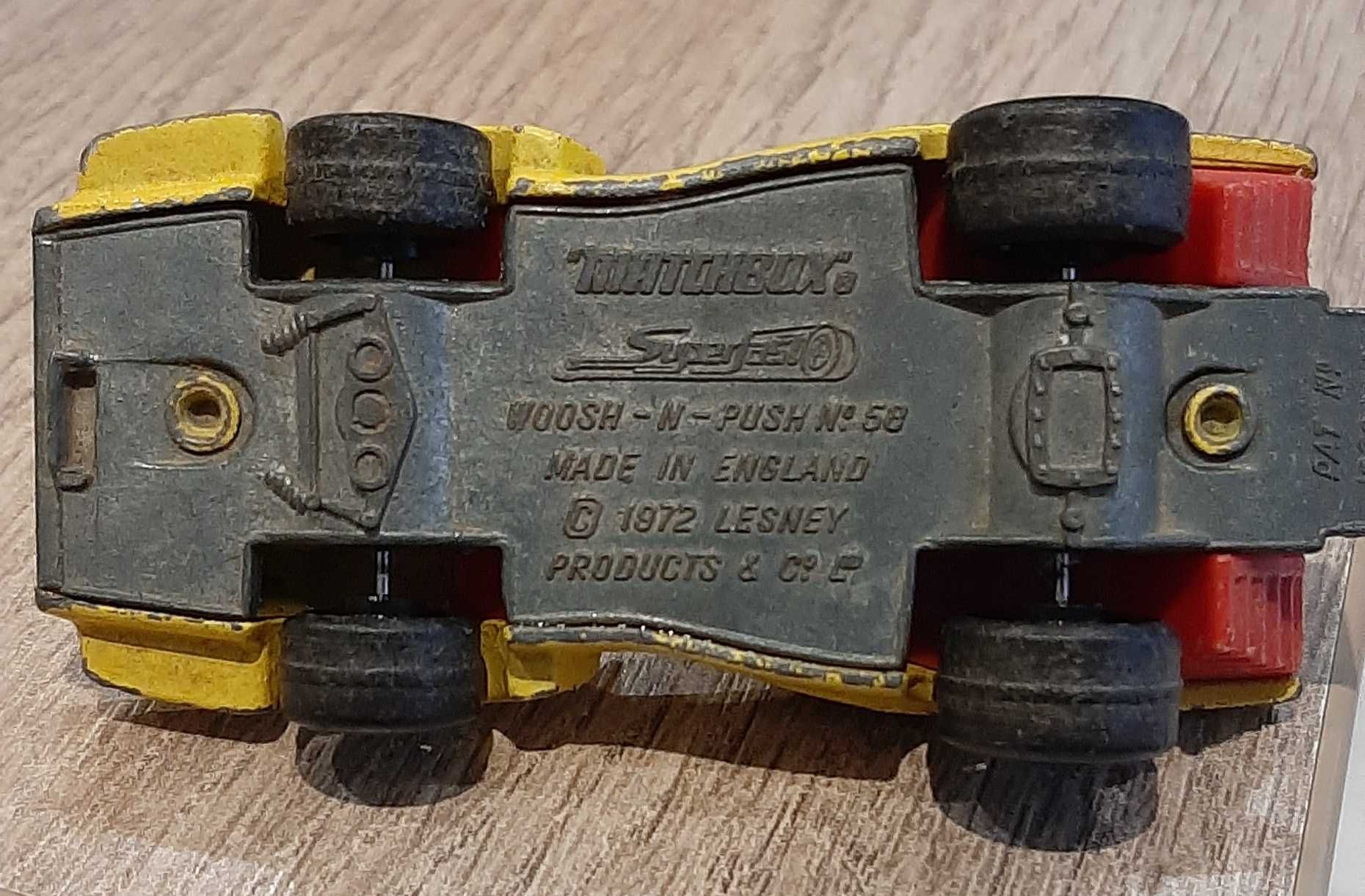 Matchbox woosh n push No 58 z 1972 roku