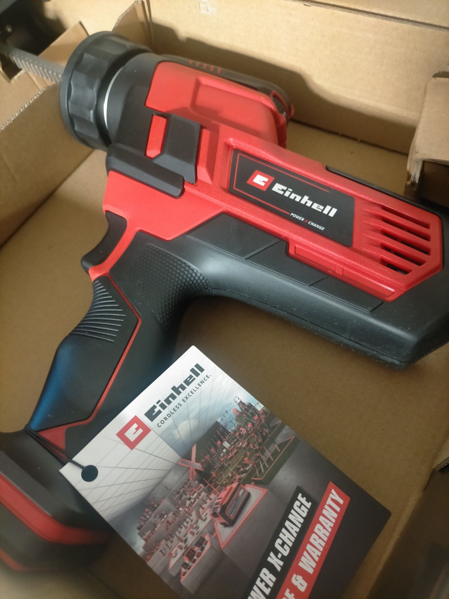 EINHELL pistolet do silikonu NOWY plus bateria i  ładowarka
